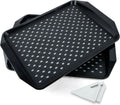 Large Non Slip Serving Tray Set of 2 - Grippy Lap Trays for TV & Meals