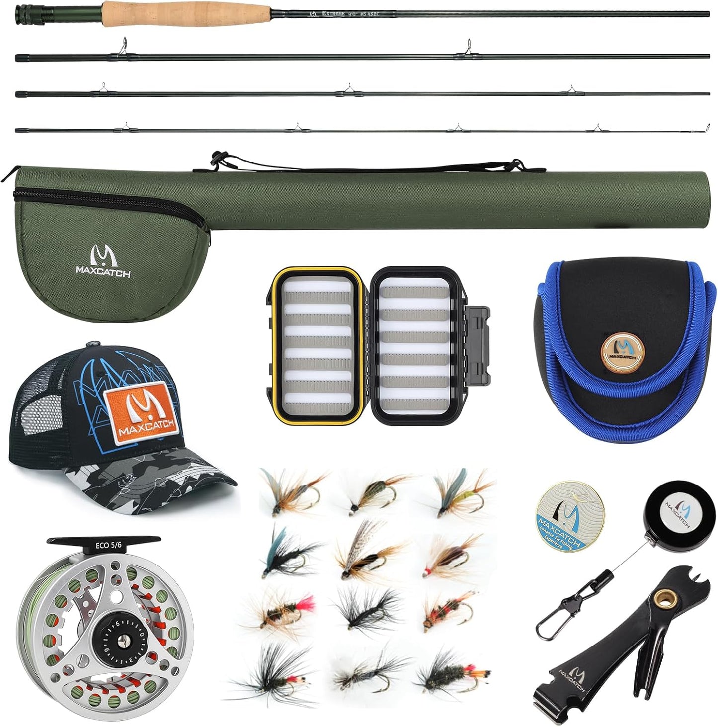 Maxcatch Extreme Fly Fishing Combo Kit for Beginners and Pros