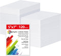 5x7 inch 120 Pack Canvas Boards - Bulk Pack for Artists