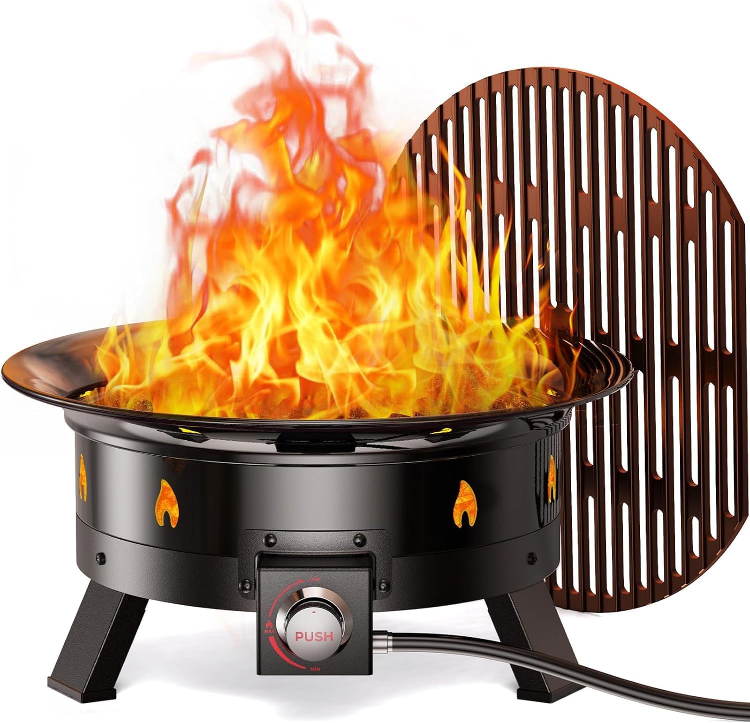 Ciays Large Propane Fire Pit 19 Inch for Outdoor Camping
