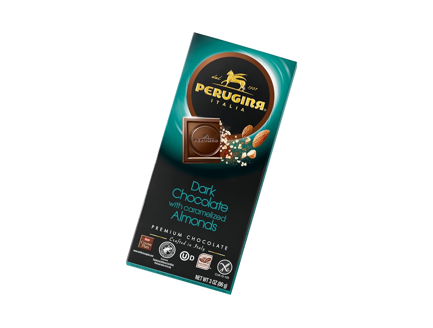 Perugina Dark Chocolate With Almonds Bar - 51% Cacao Delight