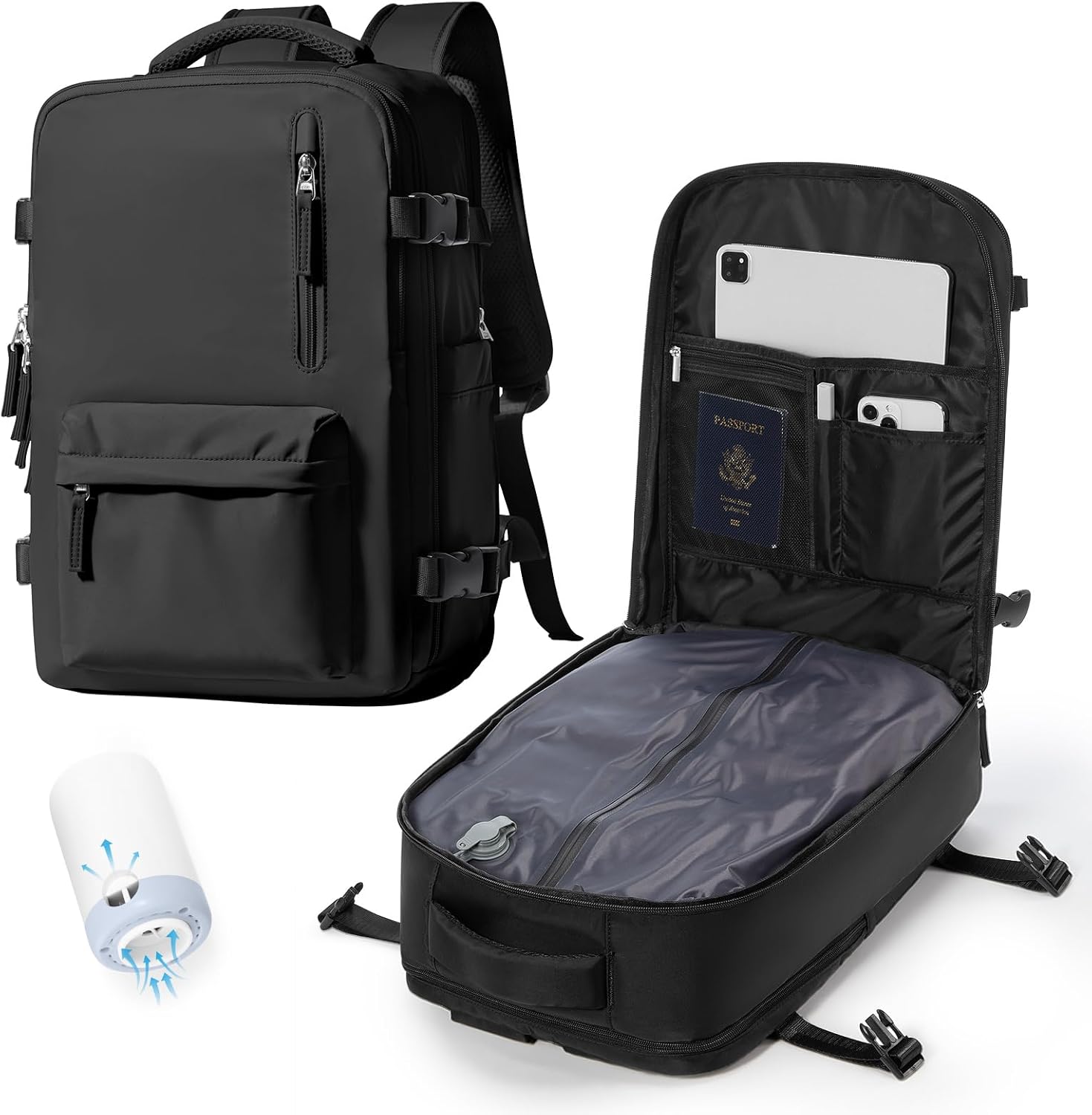 Vacuum Backpack Travel with Pump for Efficient Packing