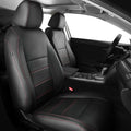 Leather Seat Covers for Honda Civic Sedan Sport 2022-2026 - Black Red