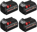 Abeden 18v Battery 4Pack Replacement for Milwaukee M18 5000mAh