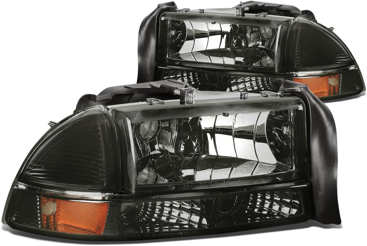 DNA MOTORING Headlights for 97-04 Dodge Dakota & 98-03 Durango