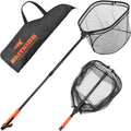 Folding Landing Net with Boat Hook - Compact, Extendable