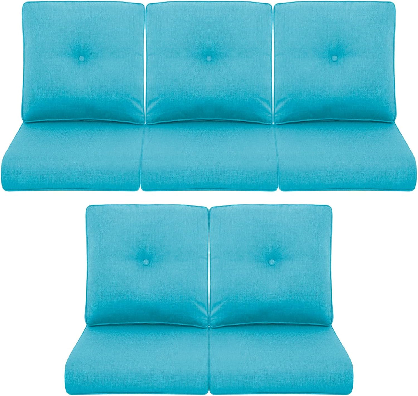Patio Chair Cushions 5 Packs for Outdoor Glider Rocking Chairs