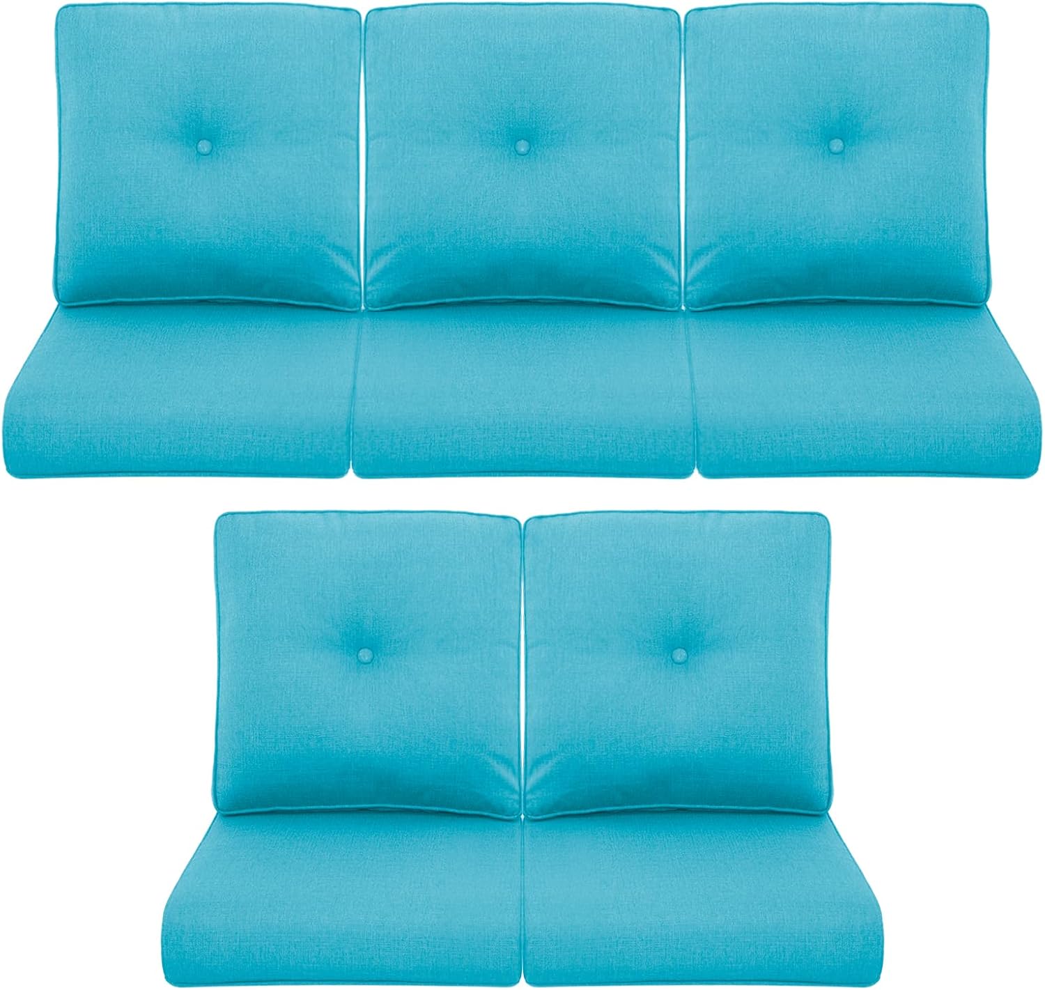 Patio Chair Cushions 5 Packs for Outdoor Glider Rocking Chairs