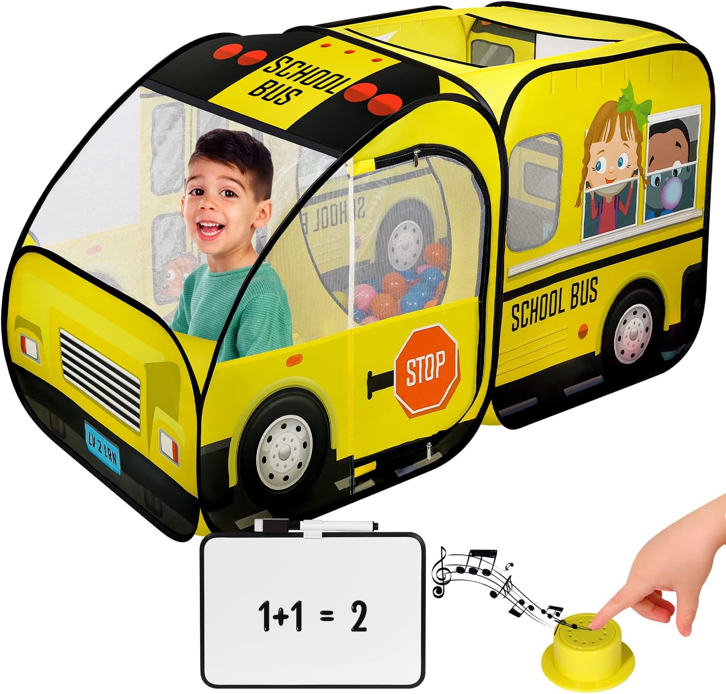 Magic Wheels School Bus Play Tent for Kids