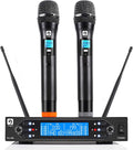 Vangoa Wireless Microphone System Dual Handhelds - Reliable UHF Range
