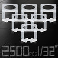 Tile Leveling System Spacers 1/32 in 2500 Piece - Faster, Flatter Tile