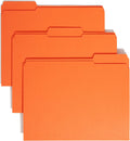 Smead File Folder Reinforced 1/3-Cut Tab Letter Size - Color Coded