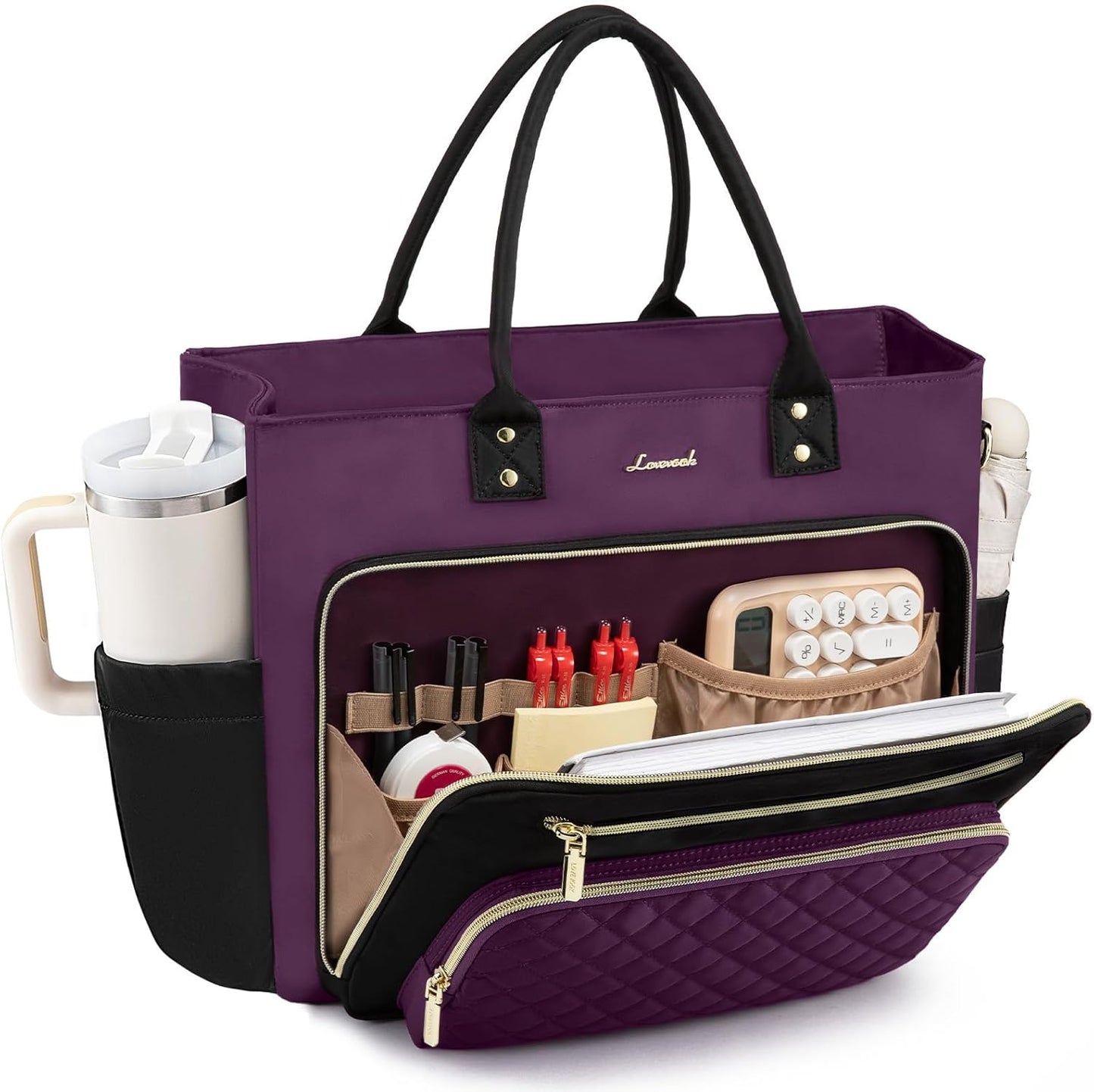 15.6 Inch Teacher Tote Bag for Women Work, Laptop Bag