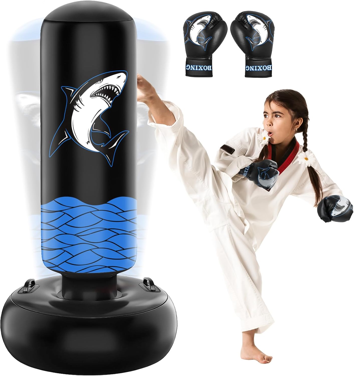 Kids Inflatable Boxing Set + Gloves: Fun Training!