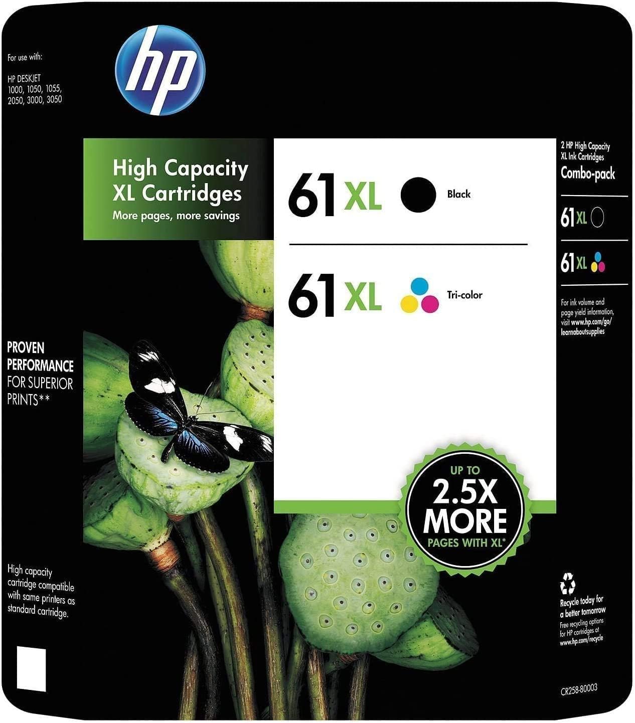 HHB Original 61Xl Inkjet Cartridge Combo for High Yield Printing