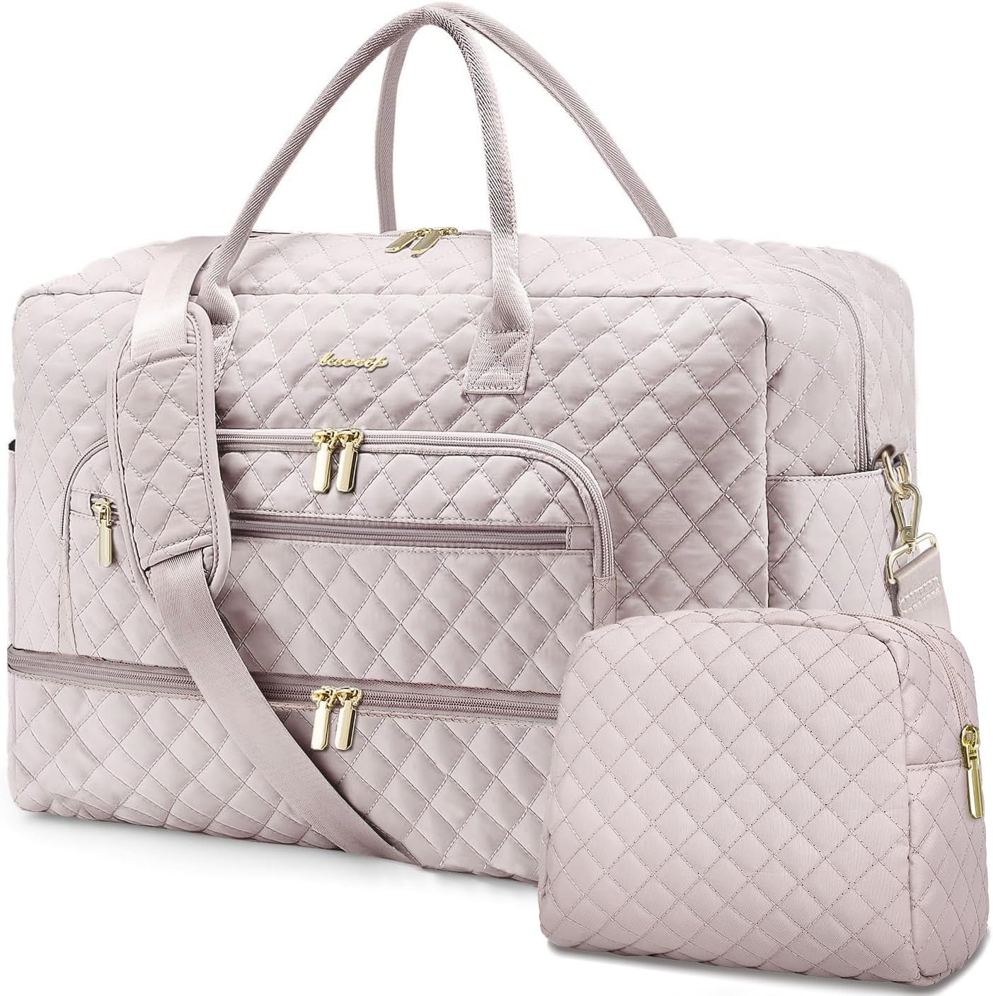 Travel Duffel Bags for Women with Shoe Compartment by LUOCIP