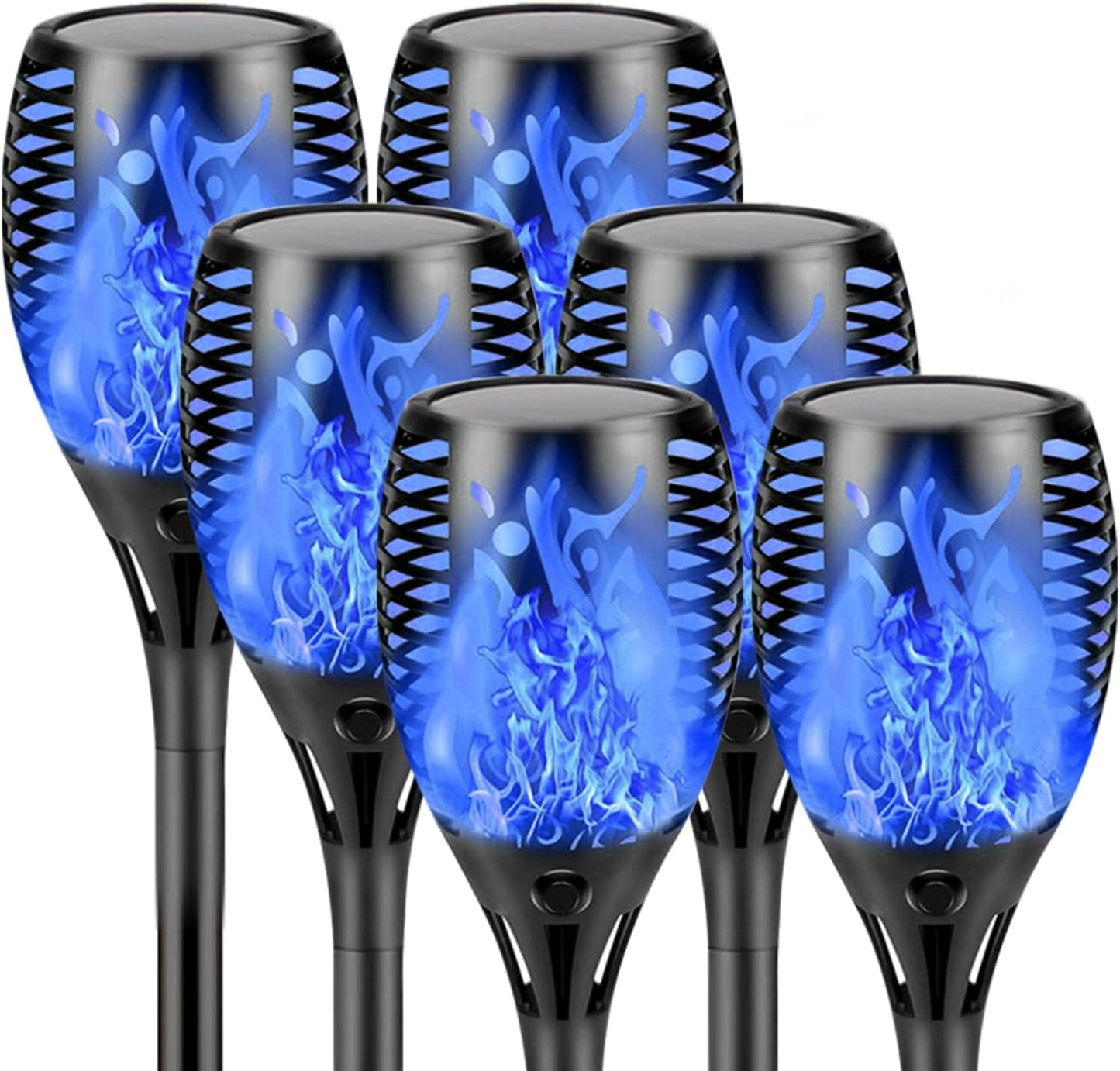 Upgraded Larger Solar Torch Lights for Outdoor Halloween Decor