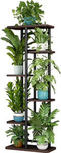 LINZINAR Plant Stand 6 Tier 7 Potted Indoor Plant Shelf - Space Saving