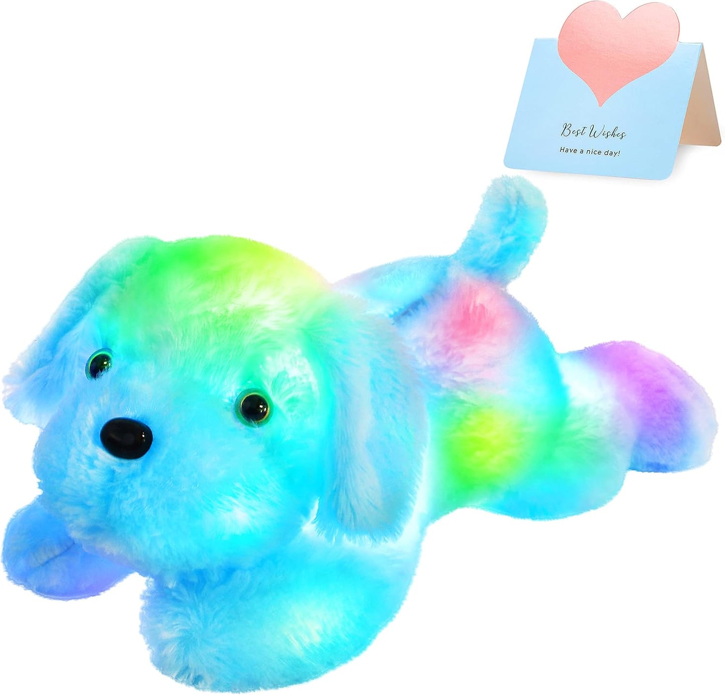 WEWILL 18'' Light-up Puppy Stuffed Animal - Perfect Gift for Kids!
