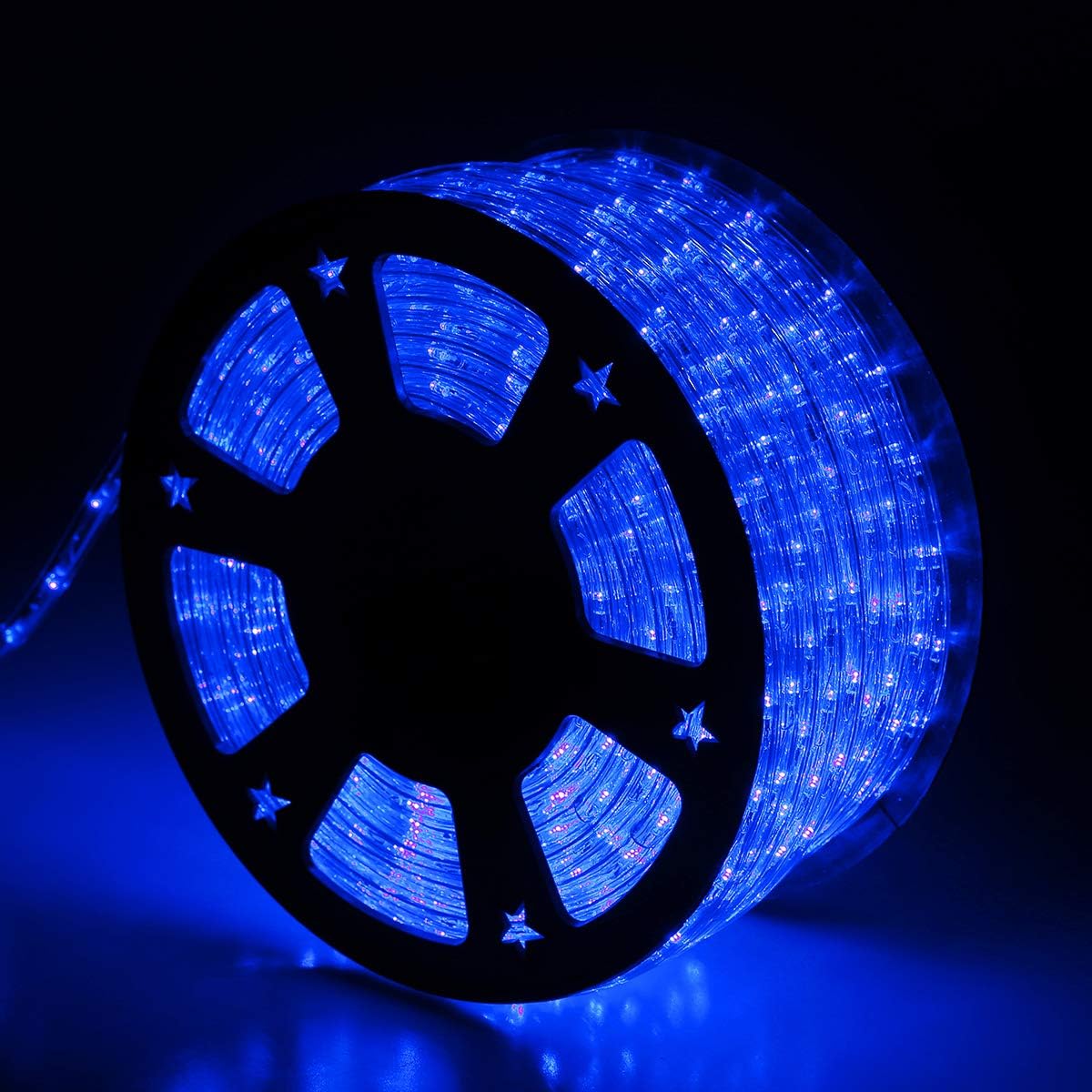100Ft Blue LED Rope Lights for Outdoor and Indoor Decor