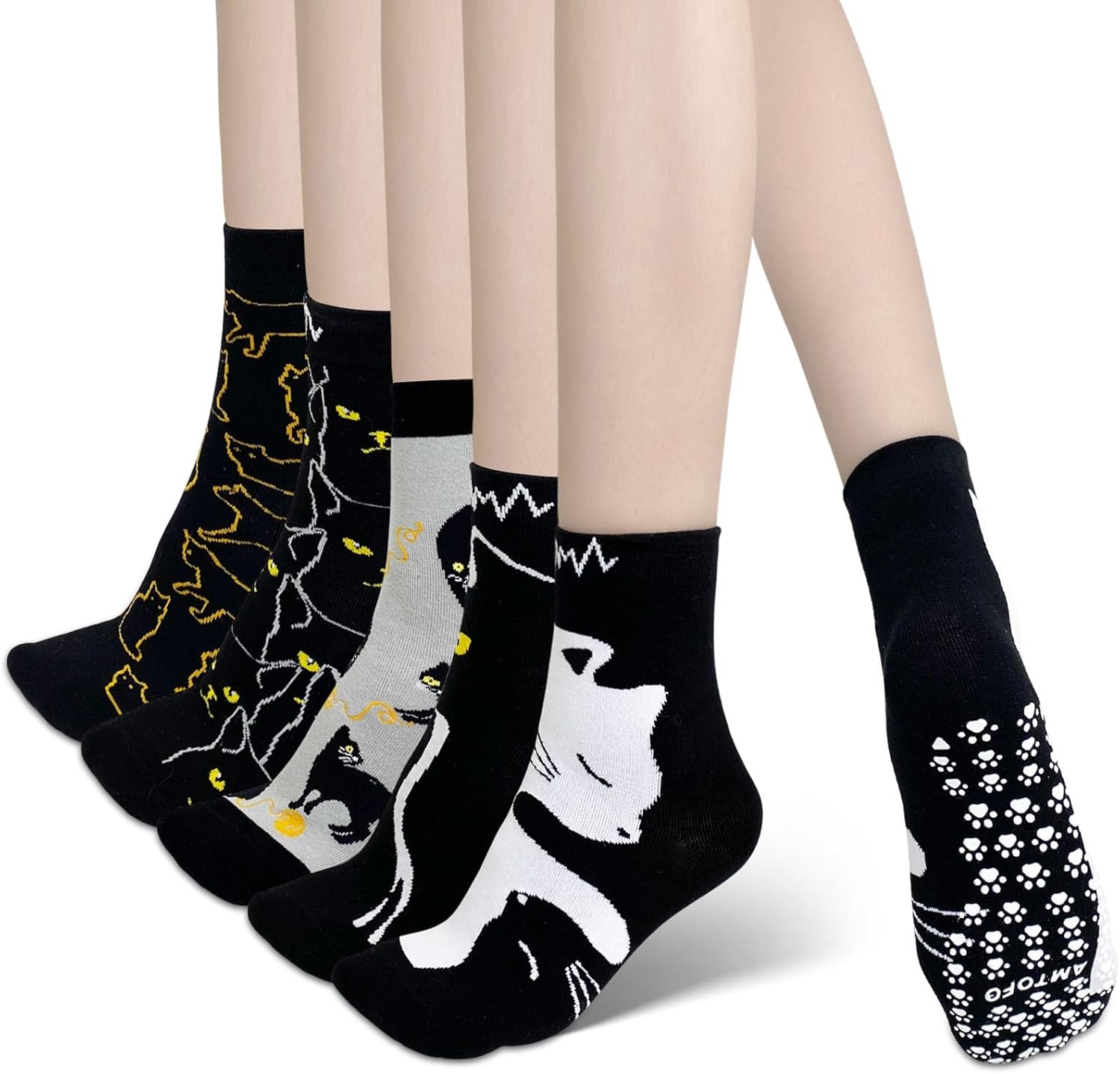Non-Slip Yoga Grip Socks for Women