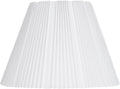 9in Top x 17in Bottom Knife Pleat Empire Lamp Shade Brussels White
