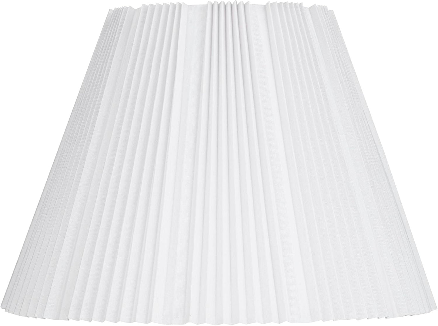 Hardback Knife Pleated Empire Lamp Shade in Brussels White