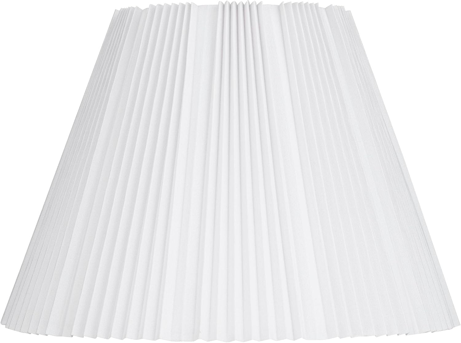 Hardback Knife Pleated Empire Lamp Shade in Brussels White