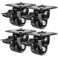 W B D WEIBIDA 2-inch Plate Swivel Caster Wheels Set of 4 - Heavy Duty