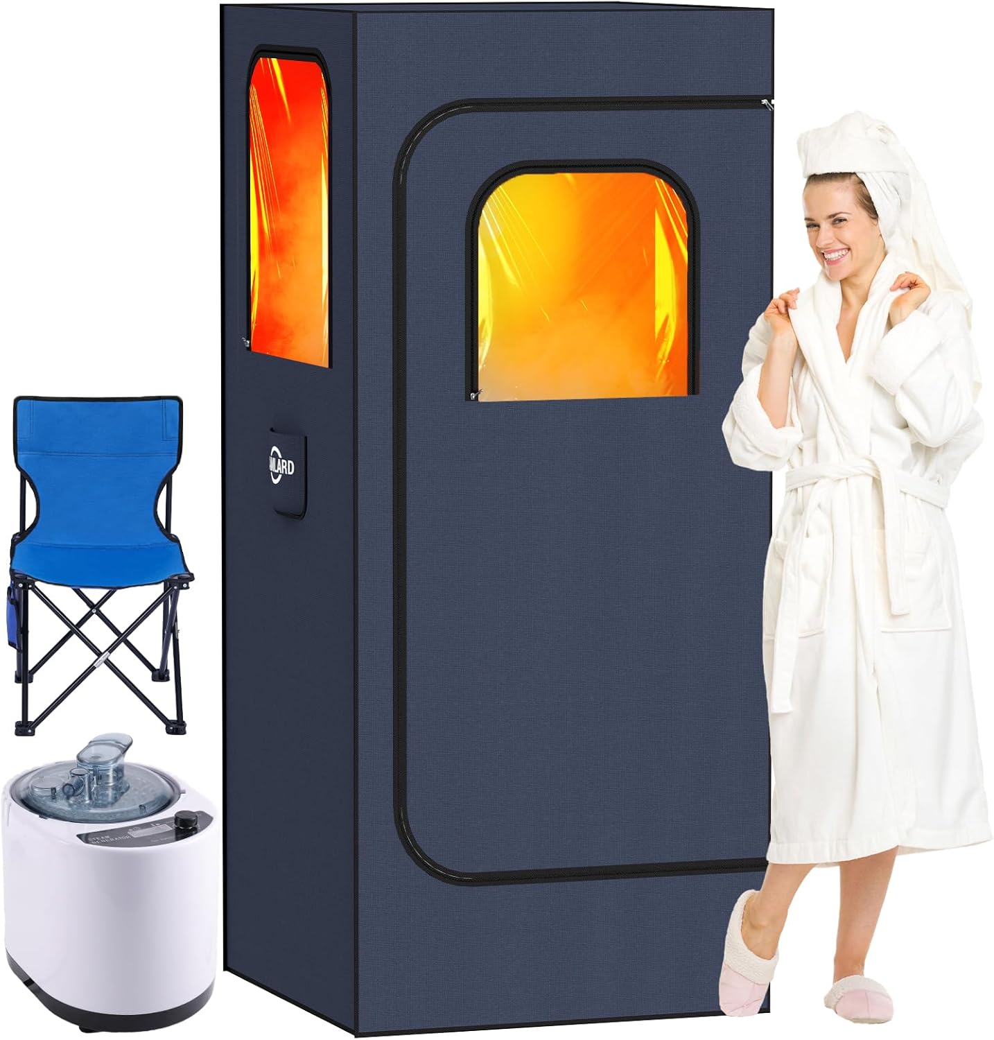 Portable Home Sauna - 1300W Steamer for Ultimate Relaxation