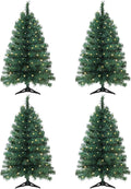 3ft Artificial Pre-lit Christmas Pine Tree with Warm LED Lights