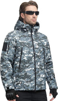 FREE SOLDIER Men's Waterproof Soft Shell Hooded Tactical (Style Y1RN)