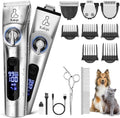 3 in 1 Low Noise Dog Clippers for Grooming - Quiet, Waterproof Kit