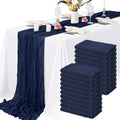 Cheesecloth Table Runner 21 x 120 in 20 Pack - Rustic Sheer Gauze