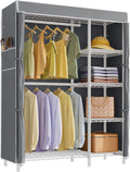 VIPEK V7C White Garment Rack with Grey Cover - 670 lb Capacity