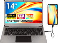Portable Monitor with Keyboard 14in FHD Lapdock with Built-in Battery