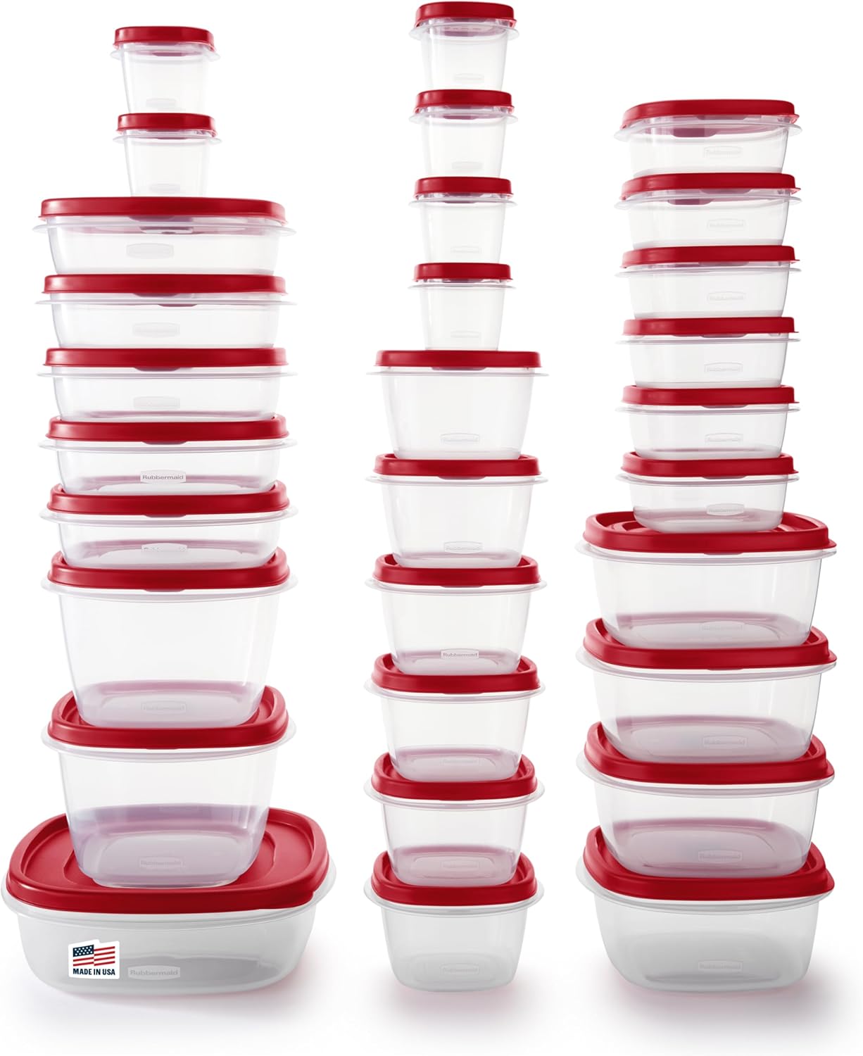 Rubbermaid 60-Piece Food Storage Containers for Meal Prep