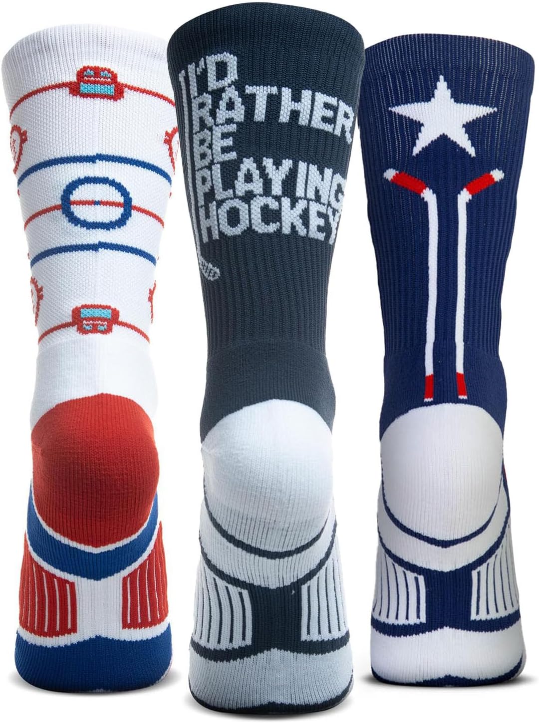 ChalkTalkSPORTS Hockey Performance Crew Socks for All Ages