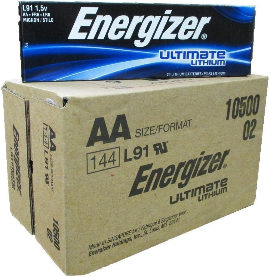 Energizer AA Ultimate Lithium 144 Batteries for Long-lasting Power