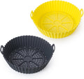 360 Circulation Silicone Air Fryer Liners - Washable & Food Safe