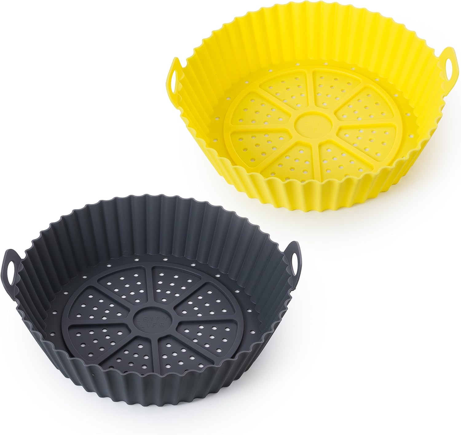 360 Circulation Silicone Air Fryer Liners - Washable & Food Safe