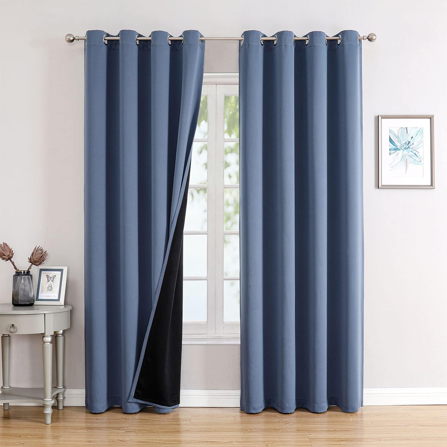 ChrisDowa 100% Blackout Curtains for Total Darkness and Comfort