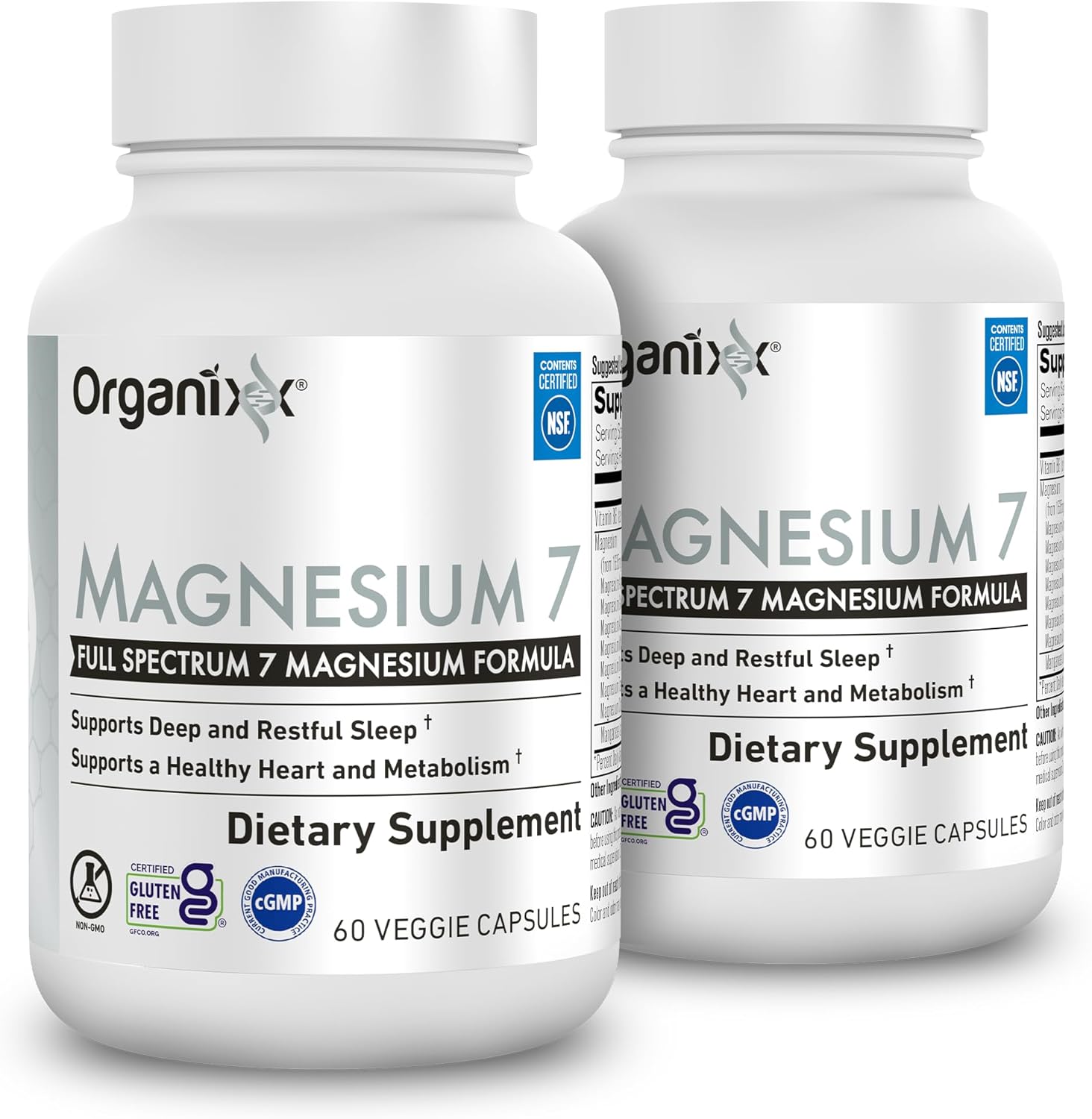 Organixx Magnesium Glycinate Supplement for Sleep & Muscle Health