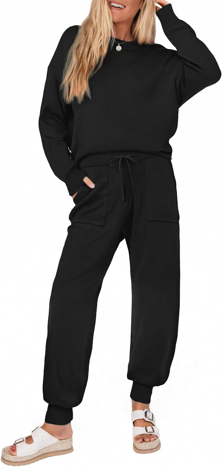 Ekouaer Women's 2 Piece Lounge Set for Cozy Comfort and Style