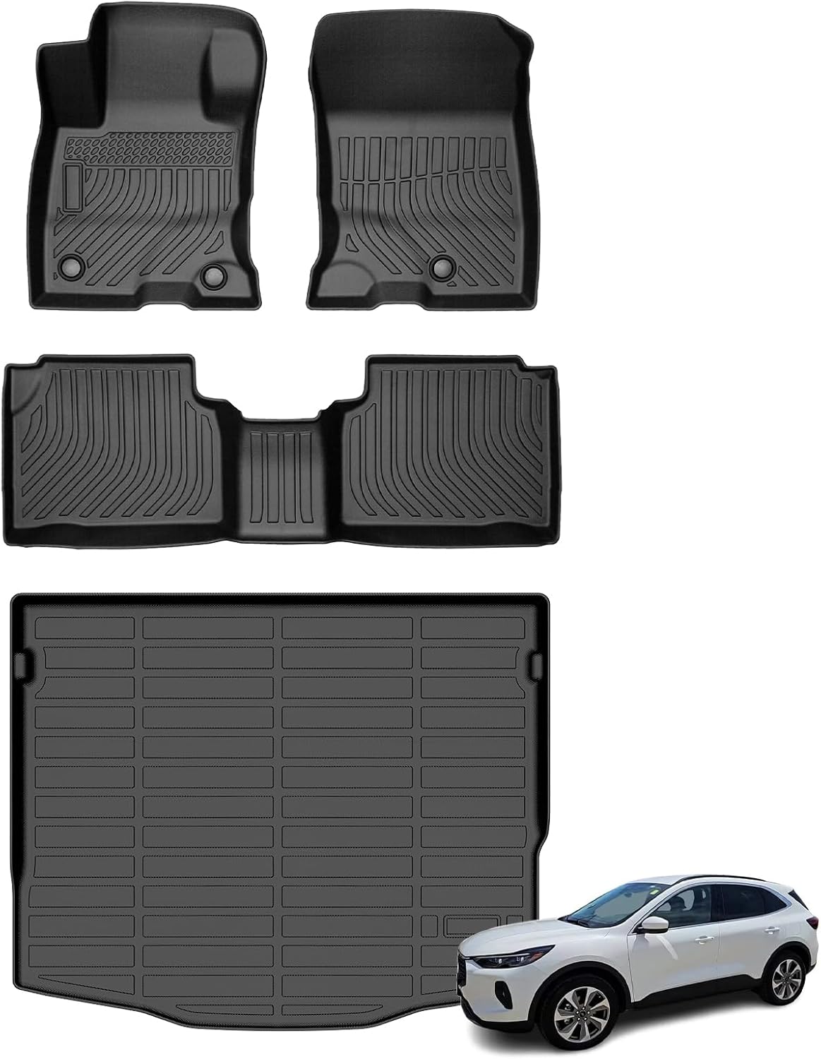 Floor Mats & Cargo Liner Set for 2020-2025 Ford Escape Hybrid
