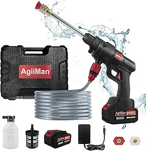 AgiiMan Cordless Pressure Washer - Powerful 21V Portable Cleaner