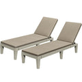 YITAHOME Outdoor Chaise Lounge Set of 2 with Adjustable Backrest