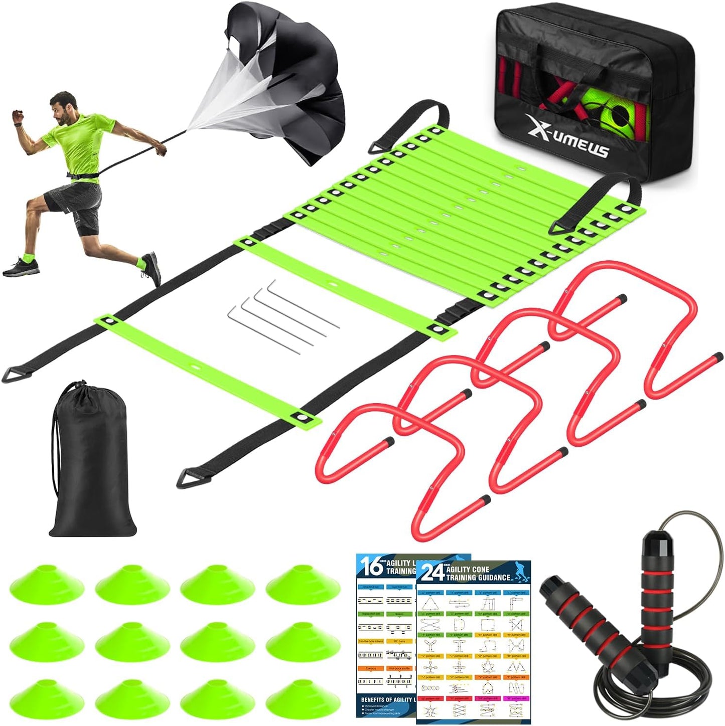 Agility Ladder Speed Training Equipment Set for All Ages