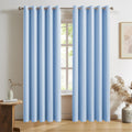 DUALIFE Extra Long 120 in Blackout Curtains Panels - Deep Light Block