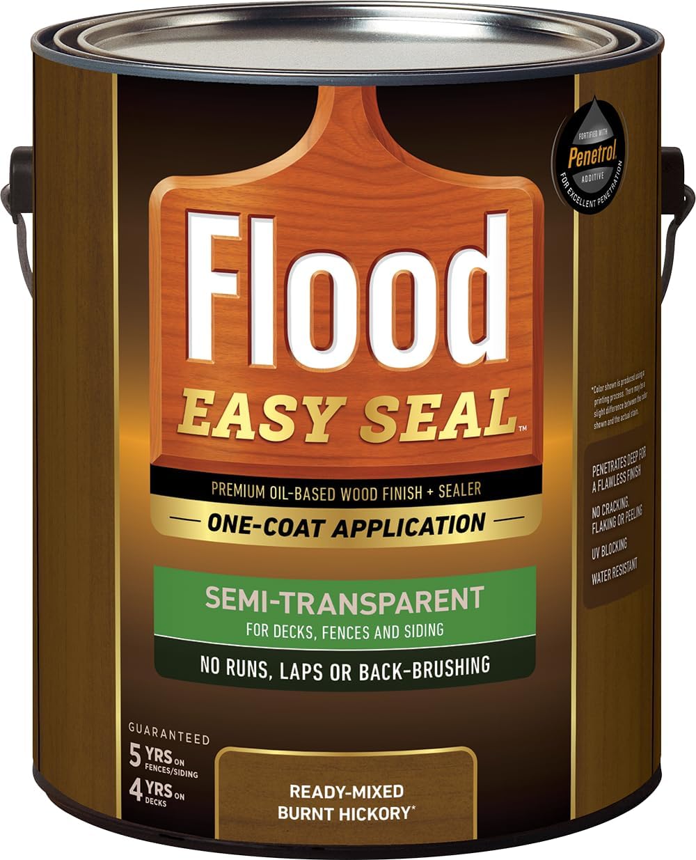 Flood Easy Seal 1 gal. Burnt Hickory Semi-Transparent Finish